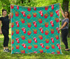 French Fries And Cola Pattern Print Quilt