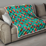 French Fries And Cola Pattern Print Quilt