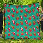 French Fries And Cola Pattern Print Quilt