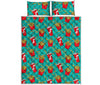 French Fries And Cola Pattern Print Quilt Bed Set