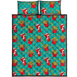 French Fries And Cola Pattern Print Quilt Bed Set