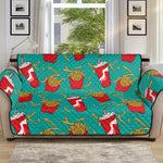 French Fries And Cola Pattern Print Sofa Protector