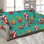 French Fries And Cola Pattern Print Sofa Protector