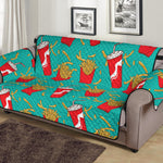 French Fries And Cola Pattern Print Sofa Protector