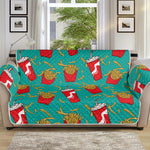 French Fries And Cola Pattern Print Sofa Protector