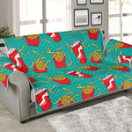 French Fries And Cola Pattern Print Sofa Protector