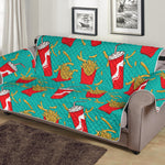 French Fries And Cola Pattern Print Sofa Protector