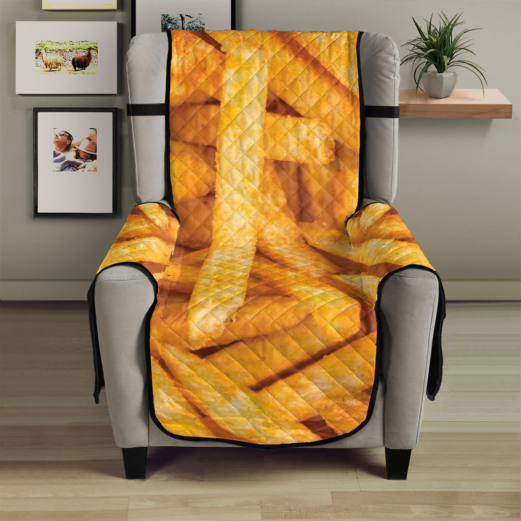 French Fries Print Armchair Protector