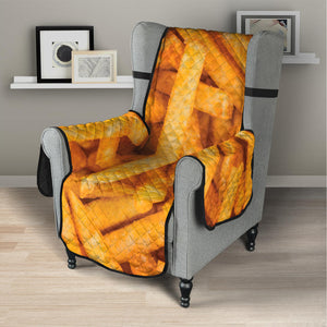 French Fries Print Armchair Protector