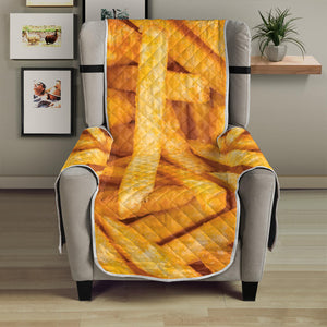 French Fries Print Armchair Protector