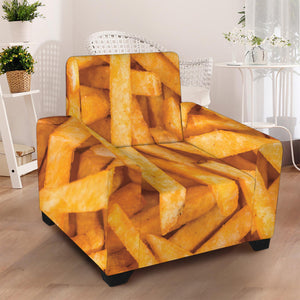 French Fries Print Armchair Slipcover