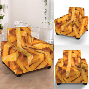 French Fries Print Armchair Slipcover