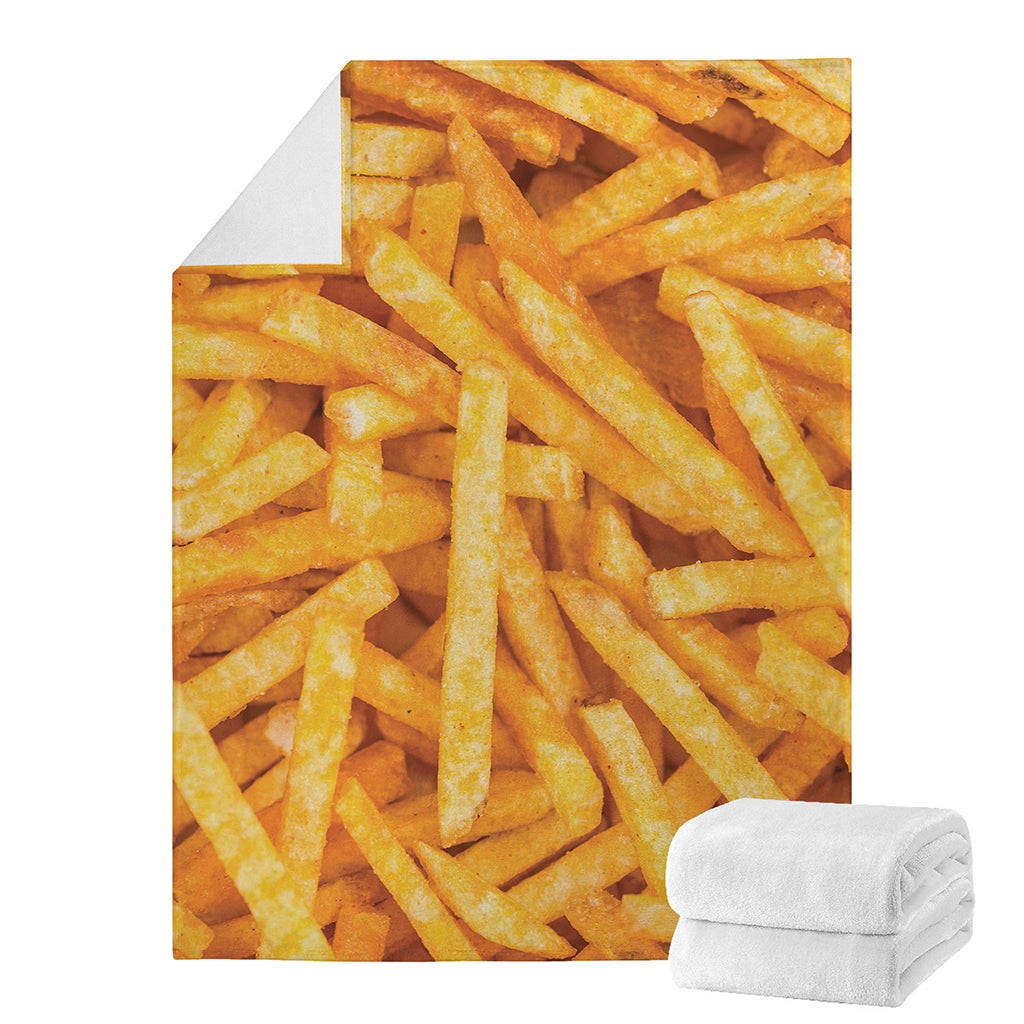French Fries Print Blanket