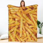 French Fries Print Blanket