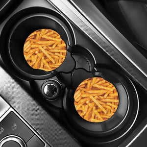 French Fries Print Car Coasters