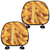 French Fries Print Car Headrest Covers