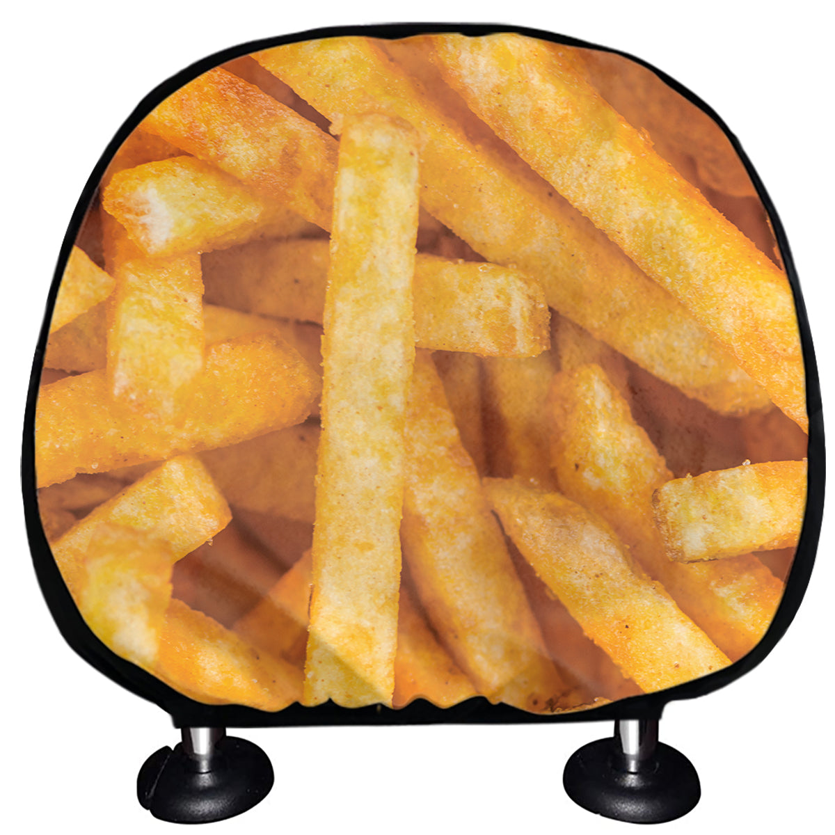 French Fries Print Car Headrest Covers