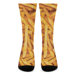 French Fries Print Crew Socks