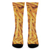 French Fries Print Crew Socks