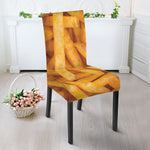 French Fries Print Dining Chair Slipcover