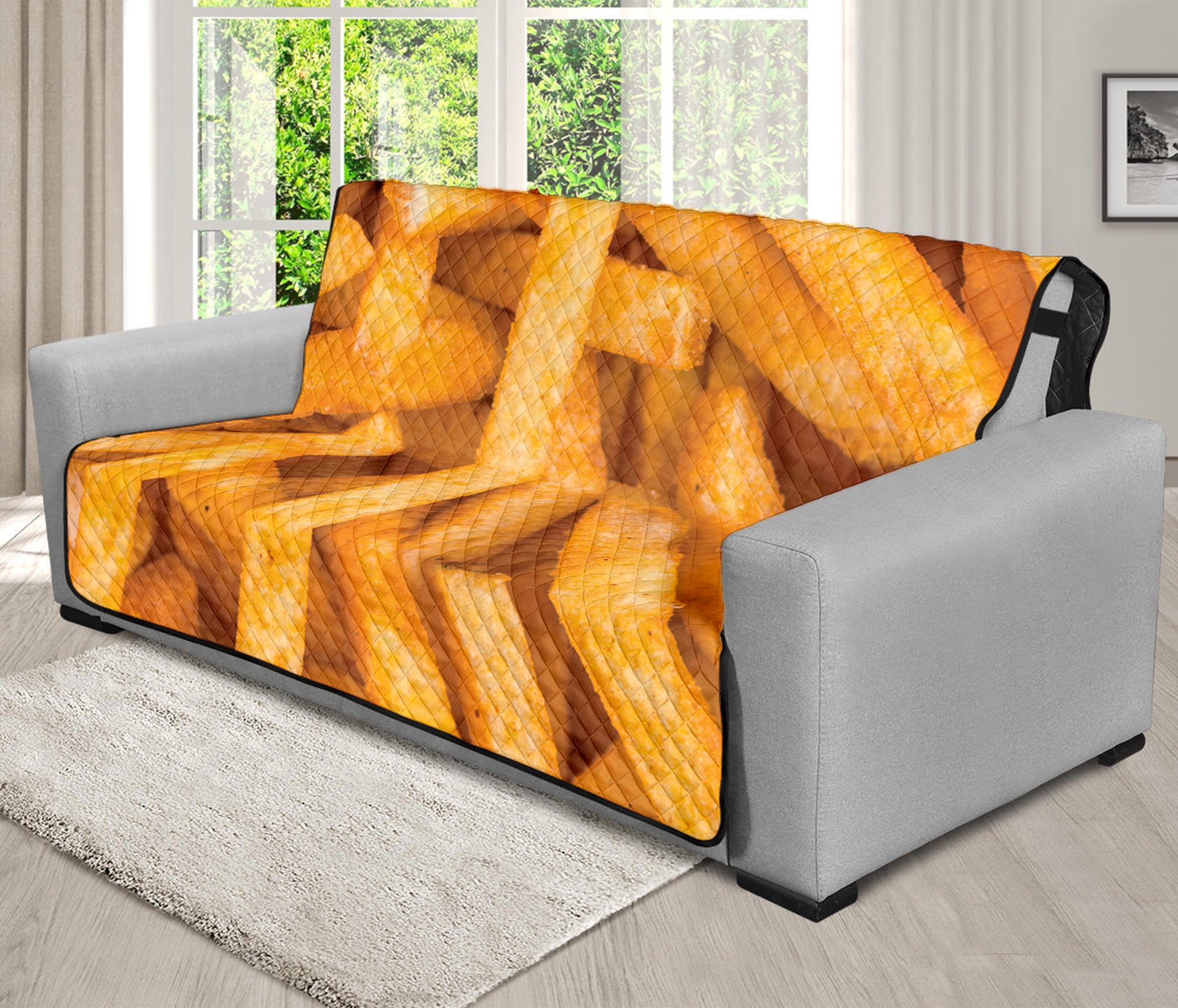 French Fries Print Futon Protector