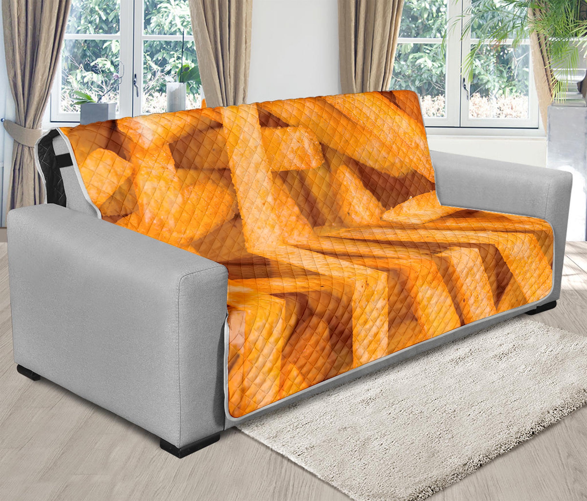 French Fries Print Futon Protector