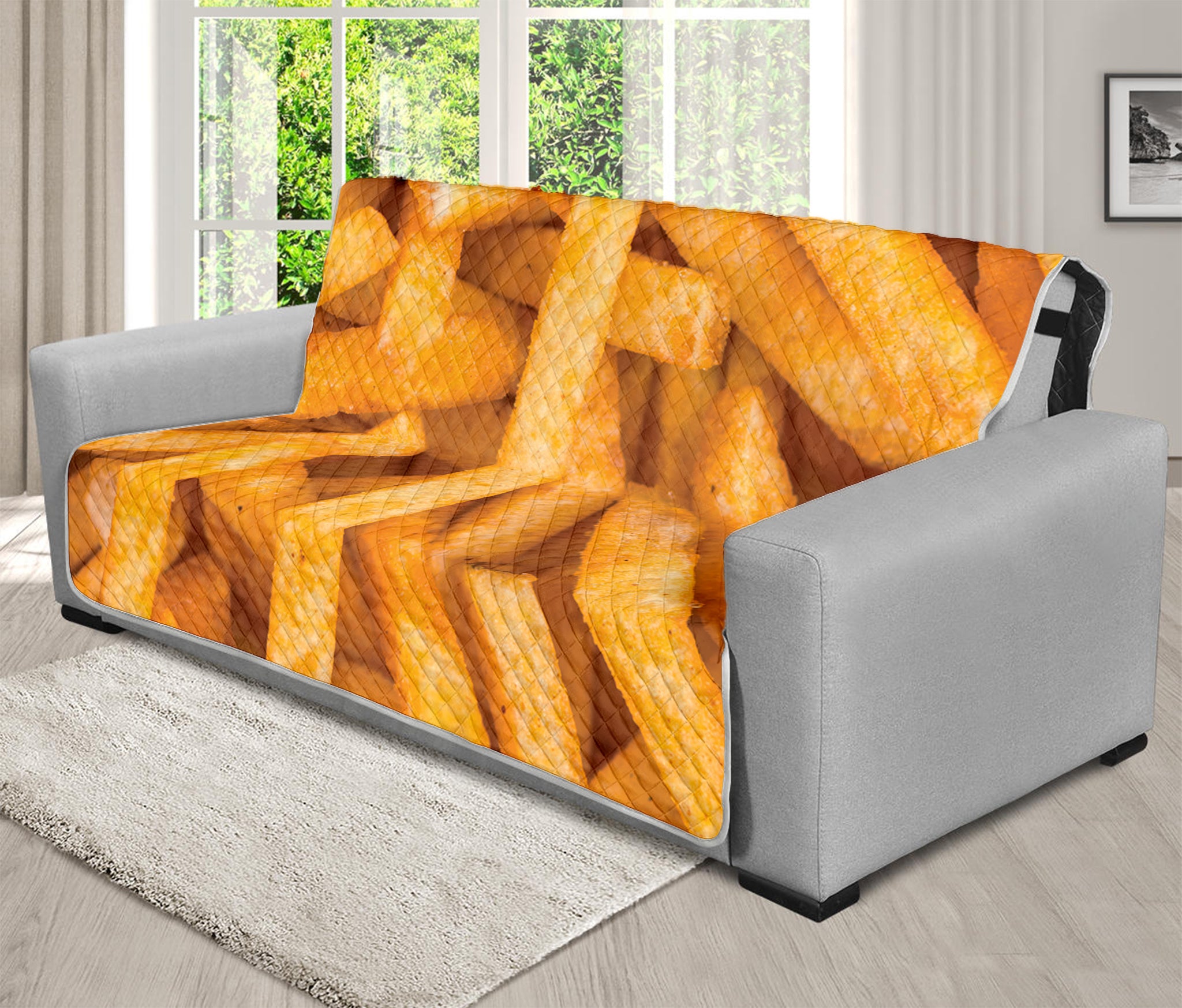 French Fries Print Futon Protector