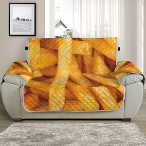 French Fries Print Half Sofa Protector