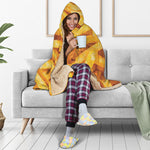 French Fries Print Hooded Blanket