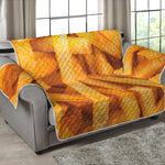 French Fries Print Loveseat Protector