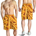 French Fries Print Men's Shorts