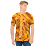 French Fries Print Men's T-Shirt