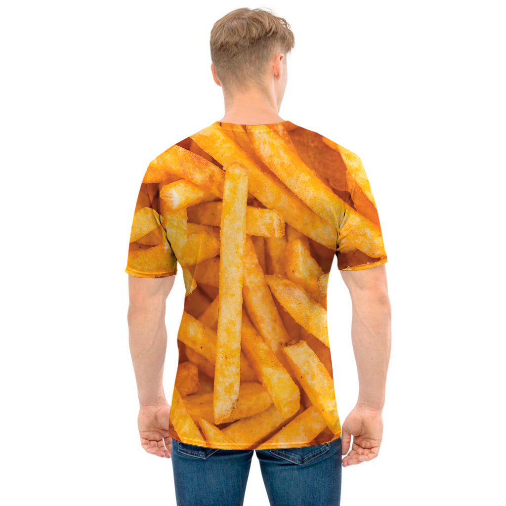 French Fries Print Men's T-Shirt