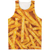 French Fries Print Men's Tank Top