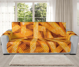 French Fries Print Oversized Sofa Protector