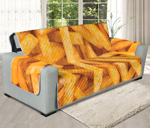 French Fries Print Oversized Sofa Protector