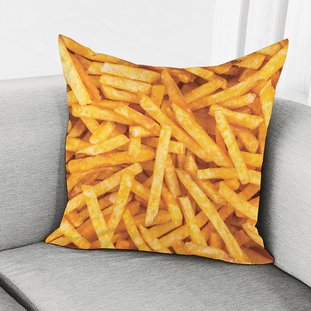 French Fries Print Pillow Cover