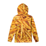 French Fries Print Pullover Hoodie