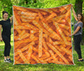 French Fries Print Quilt