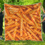 French Fries Print Quilt