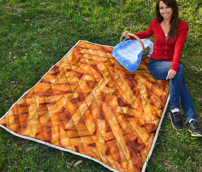 French Fries Print Quilt