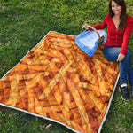 French Fries Print Quilt