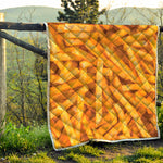 French Fries Print Quilt