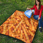 French Fries Print Quilt
