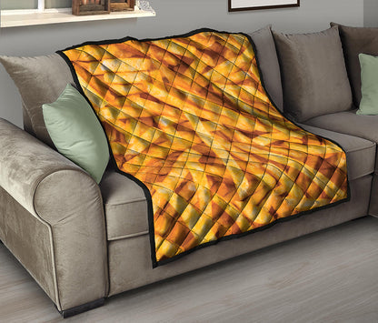 French Fries Print Quilt