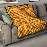 French Fries Print Quilt