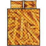 French Fries Print Quilt Bed Set