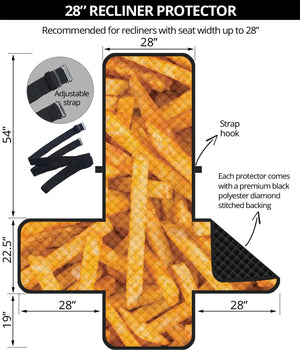 French Fries Print Recliner Protector