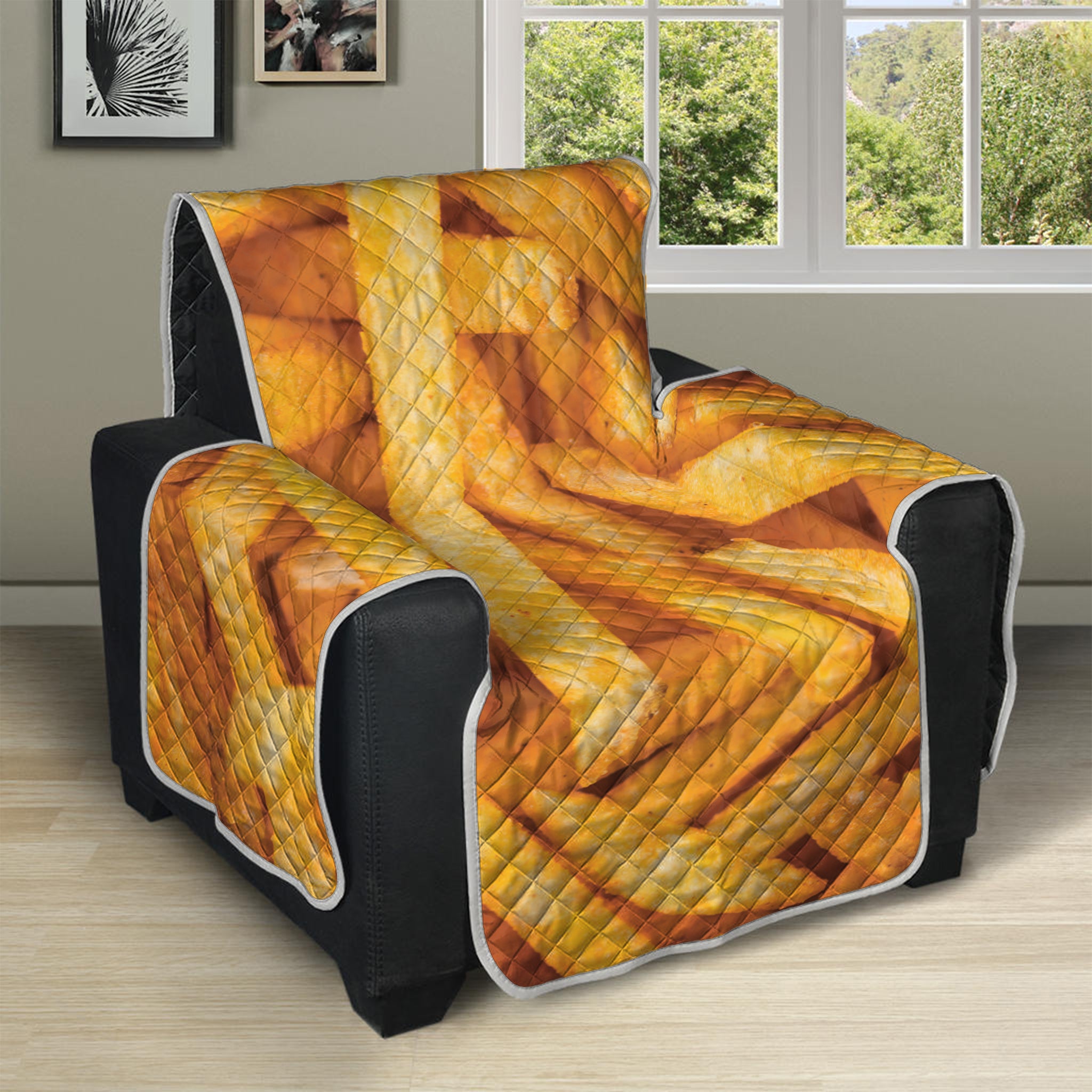 French Fries Print Recliner Protector