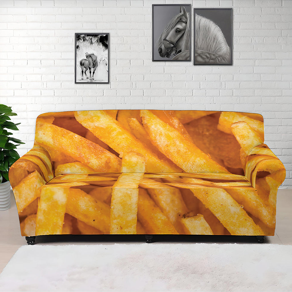 French Fries Print Sofa Cover